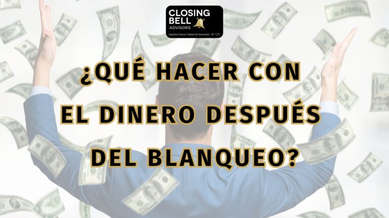 ¿Qué hacer con el dinero después del blanqueo?