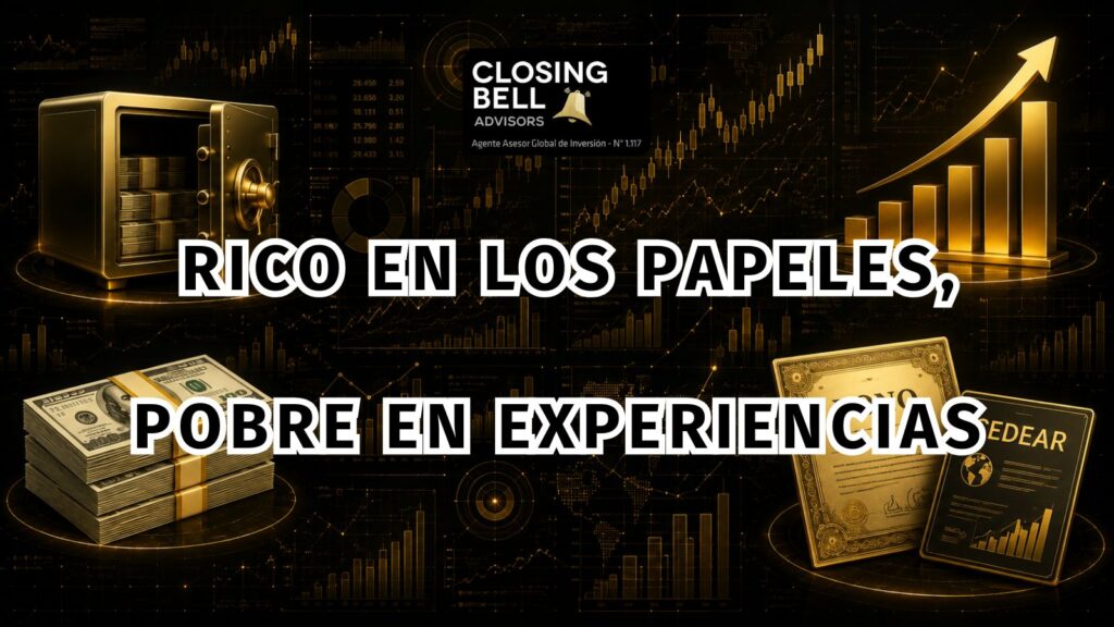 Rico en los papeles, pobre en experiencias