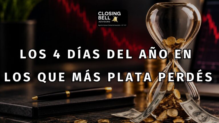 Los 4 días del año en los que más plata perdés